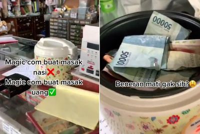 Pemilik Toko Ini Sterilkan Uang Pakai Magic Com, Netizen: The Real Uang Panas