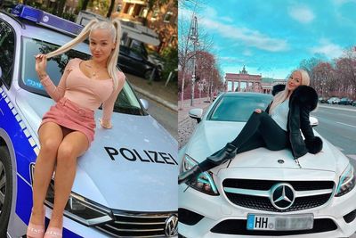 Usai Berpose Seksi di Atas Mobil Patroli Polisi, Selebgram Cantik Jerman Ditangkap