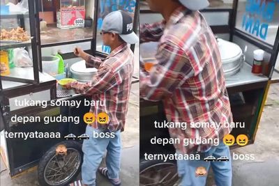 Viral, Penjual Siomay Bawa Handy Talky Saat Berjualan, Ternyata Sedang Nyamar 