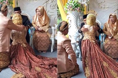 Gagal Sedih, Momen Sungkeman Jadi Bikin Ngakak karena Tisu Nempel di Bulu Mata