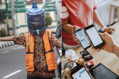 Keren! Di Surabaya Bayar Tukang Parkir Kini Bisa Pakai QR