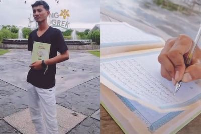 Pria Ini Menulis Seluruh Ayat Al-Quran Dan Berjanji Diberikan Kepada Jodohnya Kelak, Mau?
