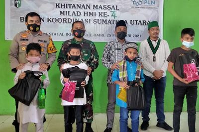 Teguhkan Komitmen Keislaman dan Keindonesiaan, HMI Sumut Gelar Khitanan Massal