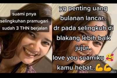 Suami Ketahuan Selingkuh, Istri: Ikhlas, yang Penting Ingat Pulang dan Bulanan Lancar