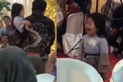Viral, Tangis Anak Ini Hentikan Ayah Berjoget Bareng Biduan di Atas Panggung