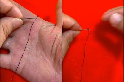 Pria ini Beri Tips Masukkan Benang ke Lubang Jarum, Netizen: Gak Usah Dijilat-jilat Lagi