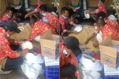 Viral Video Bapak-bapak Cuci Piring Pakai Sekam di Kondangan, Bikin Netizen Melongo
