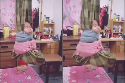 Video Memperlihatkan Bayi yang Tidur Lelap dengan Bapukung, Cara Tradisional di Kalimantan