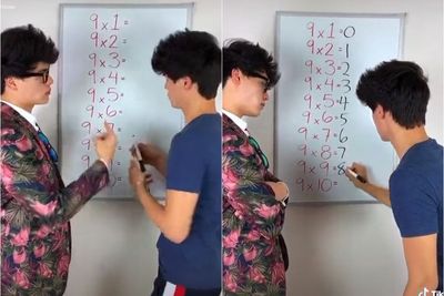 Video Pria yang Bagikan Tips Hitung Cepat Matematika Perkalian Sembilan, Bikin Terpukau