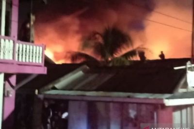 25 Rumah Hangus Terbakar di Pelambuan Banjarmasin karena Arus Pendek, Rugi Miliaran Rupiah