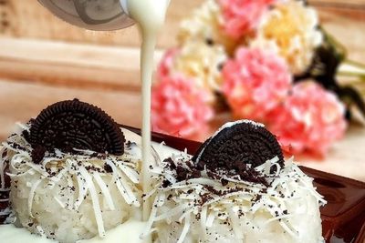 Camilan Siang Ini, Ketan Susu Tambah Oreo dan Keju Bikin Lebih Enak
