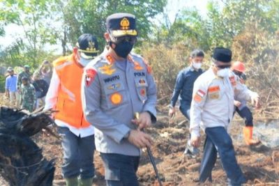 Kebakaran Lahan di Aceh Barat-Nagan Raya, Kapolda Aceh: Harus Terus Disiram Air