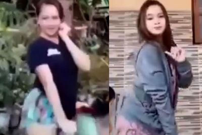 Lagi Asyik Main TikTok, Dua Wanita Ini Kaget Itunya Tiba-tiba Dicolek