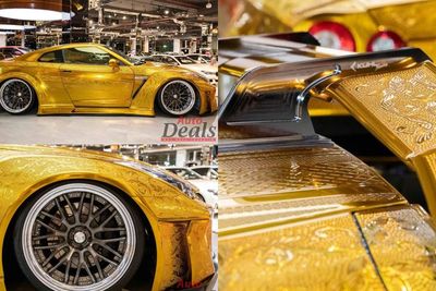 Mobil Nissan GT-R Ini Memiliki Bodi Berbalut Emas, Harganya Rp6 Miliar!