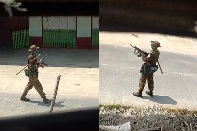 Warga Myanmar Rekam Militer Lepas Tembakan ke Pemukiman, Netizen Indonesia: Berasa PUBG