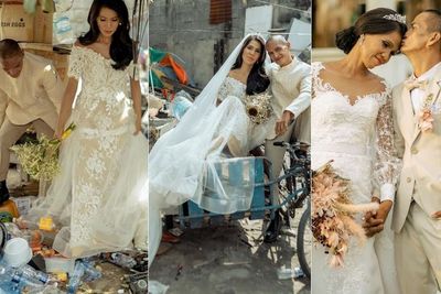 Viral Pasangan Tunawisma Jalani Sesi Pemotretan Pre-Wedding Berlatar Sampah & Barang Bekas