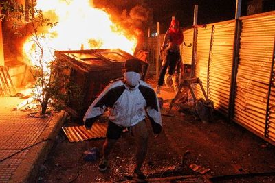 FOTO: Protes Penanganan COVID-19 di Paraguay