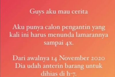 4 Kali Ditunda, Wanita Ini Akhirnya Batal Lamaran, Kisahnya Bikin Nyesek 