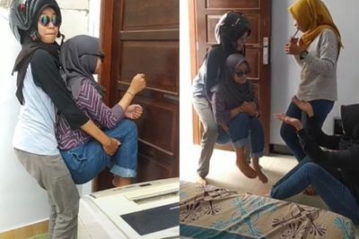 Aksi Empat Wanita yang Meniru Musik Paket, Ashiyap Ini Bikin Netizen Ngakak