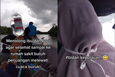 Momen Perjuangan Bidan Terjang Ombak Demi Selamatkan Ibu dan Bayi