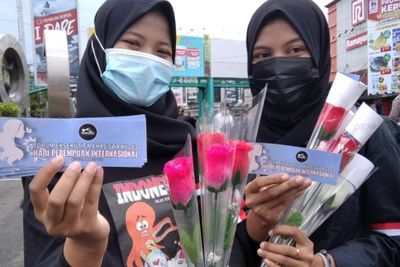 Peringati Hari Perempuan, Mahasiswi di Kudus Tuntut Pengesahan RUU PKS