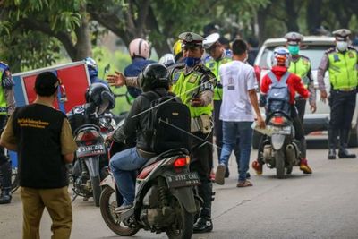 Sebanyak 278 Motor Terjaring Razia Knalpot Bising di Area Sekitar Monas