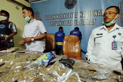 Hasil Tes Urin Kurir 6 kilogram Ganja dari Keerom ke Jayapura via KM Ciremai Negatif