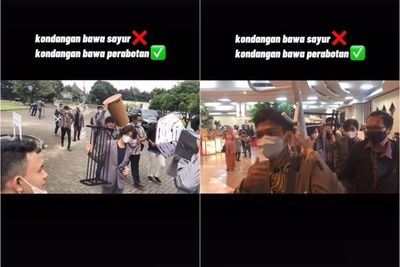 Lagi, Segerombolan Pemuda Bawa Hadiah Unik ke Temannya Nikah, Netizen: Ih Seru Banget!