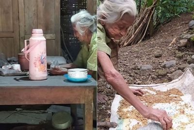 Pilu Nenek 91 Tahun Makan Sisa Tiwul Singkong untuk Bertahan Hidup
