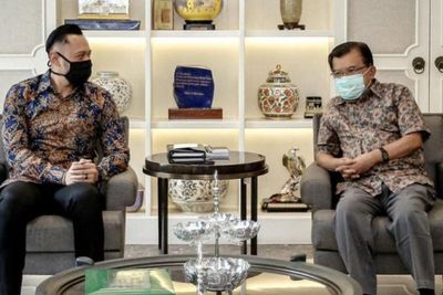 Begini Momen AHY Bertemu JK, Diberi Pesan Pentingnya Regenerasi Partai di Demokrat