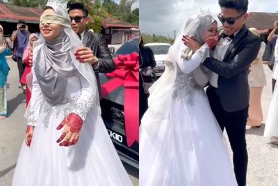 Viral Video Suami Kejutkan Istri dengan Hadiah Mobil Mustang Baru di Hari Pernikahan, Uhh!