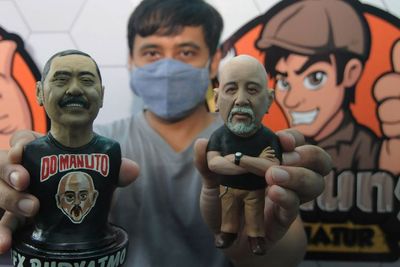 FOTO: Kerajinan Patung Miniatur Figur di Boyolali