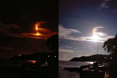 Geger Meteor Jatuh Meledak di Sulteng, Kuat Suara Dentuman Hingga Langit Malam Jadi Siang