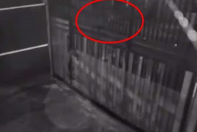 Horor! Sosok Mirip Anak Kecil Terekam Kamera CCTV pada Pukul 4 Dini Hari
