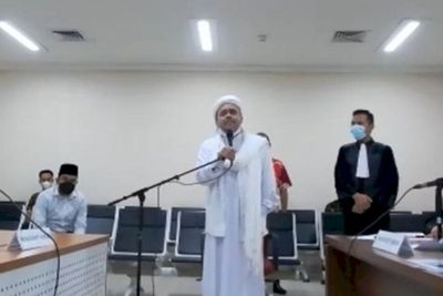 Sidang di PN Jaktim, HRS: Saya tak Ridho Dunia Akhirat, Saya Dipaksa, Didorong, Dihinakan