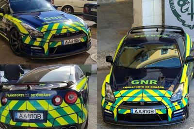 Nissan GT-R Hasil Sitaan Ini Disulap Jadi Mobil Pengantar Organ di Portugal
