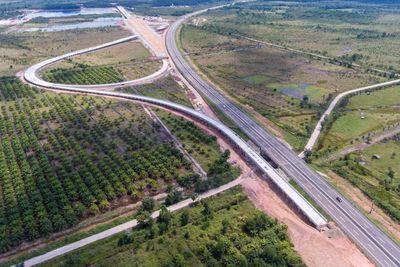 FOTO: Progres Pembangunan Tol Palembang-Prambulih