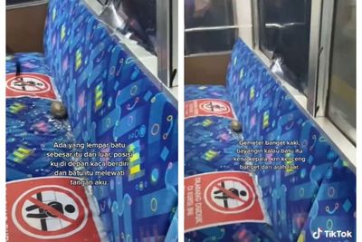 Kesaksian Penumpang saat Pelemparan Batu ke KRL, Batunya Segede Gini