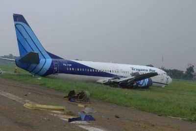 Pesawat Trigana Air PK-YSF Rute Jakarta-Makassar Keluar Landasan, Korban Jiwa Nihil