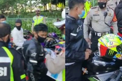 Polisi Razia Sunmori Tindak Knalpot Bising, Netizen Salahkan Bikers Penerobos Ring Satu