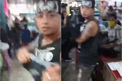 Tak Dikasih Uang, Pengamen Ini Ngamuk ke Pengunjung Wanita di Pasar Kranggot Cilegon