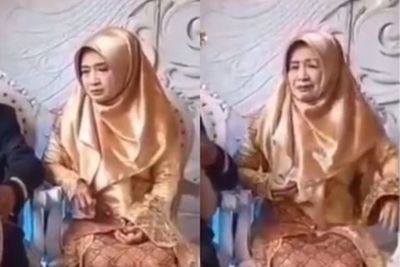 Viral! Ibu-ibu Ini Gak Jadi Sedih Saat Sungkeman Gara-gara Tisu Lengket di Bulu Mata!!