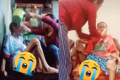Viral Video Perempuan Guyur Kepala Nenek-Nenek saat Dimandikan Tuai Rasa Iba Netizen