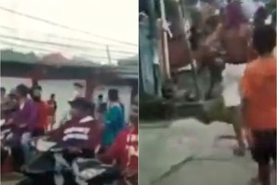 2 PNS Tewas Ditikam Pakai Badik, Ratusan Warga Mengamuk Lakukan Aksi di Jalanan Manokwari