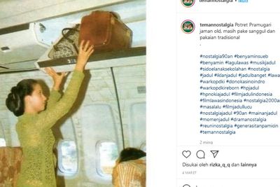 Viral Foto Jadul Pramugari Anggun Pakai Sanggul, Netizen Malah Salfok Baju Transparan