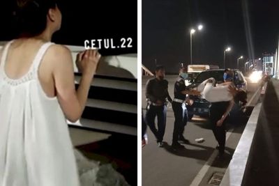 Sosok Wanita Berdaster Putih yang Viral karena Mau Lompat dari Jembatan PIK Terungkap!