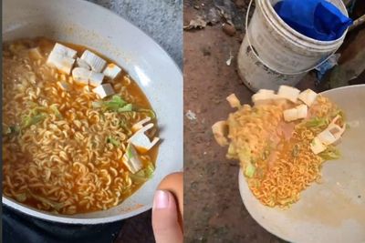 Mie Rebus Satu Wajan Terpaksa Dibuang karena Telur Busuk, Netizen Ikut Menangis