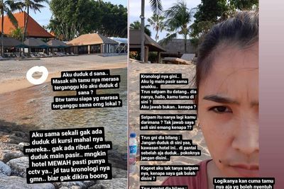 Viral Warga Lokal Bali Tak Terima Diusir Satpam Hotel Saat Duduk di Pinggir Pantai