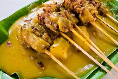 Resep Sate Ayam Bumbu Rempah Kuning