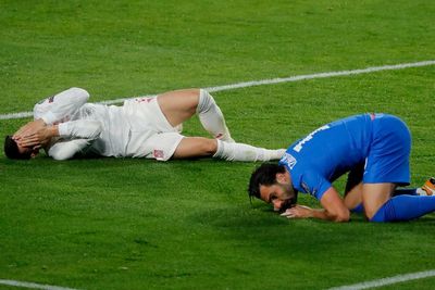 FOTO: Kualifikasi Piala Dunia, Spanyol Ditahan Imbang 1-1 Oleh Yunani